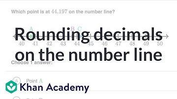 Rounding decimals on the number line