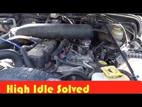 Jeep TJ High Idle Problem Solved - YouTube