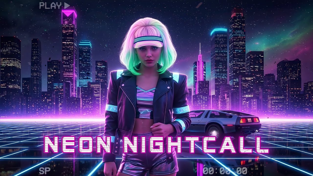Neon Nightcall 🌌 Synthwave for Night Drive & Coding 👾 Deep Retro City Skyline Atmosphere