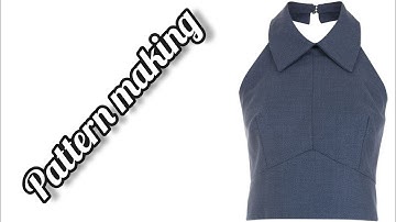 beautiful collar design pattern making#patternmaking