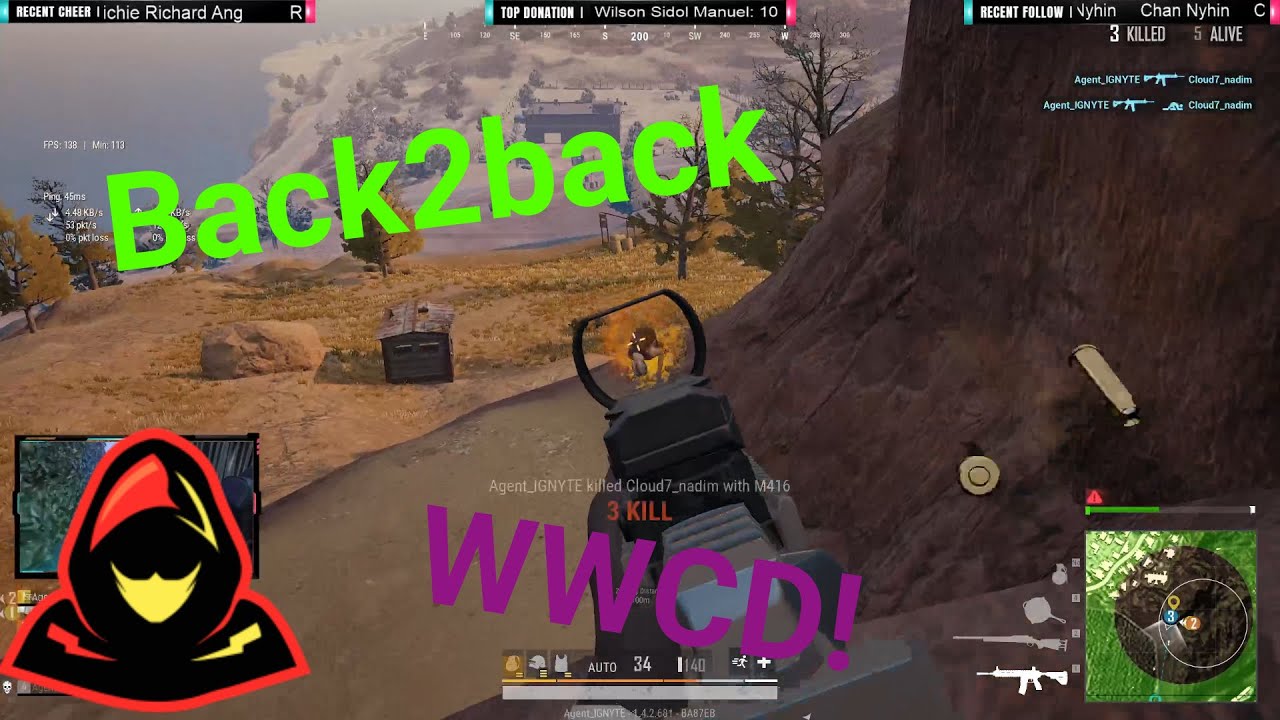 20 minutes of back2back WWCD! PUBG Lite PC ft. AgentEva, AgentQzai & AgentSan