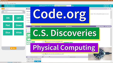 Arrays and For Loops Lesson 12.13 Tutorial with Answers Code.org CS Discoveries Physical Computing