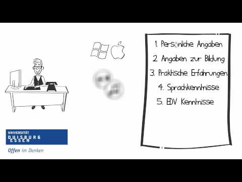 Richtig bewerben: Tutorial zum Lebenslauf (deutsch)