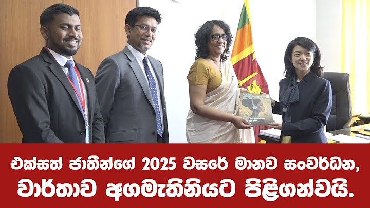 කෘතීම බුද්ධිය නිවැරදිව භාවිත කිරීම ගැන කියන එක්සත් ජාතීන්ගේ 2025 මානව සංවර්ධන වාර්තාව අගමැති අතට