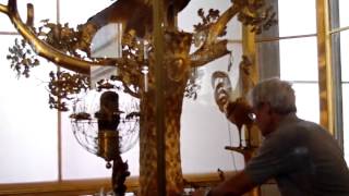 The Peacock Clock in the Hermitage Museum, St Petersburg, Russia