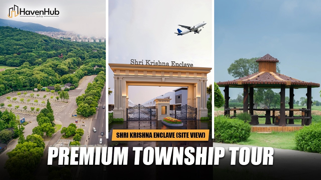 Residential Plots Near Noida International Airport | Shri Krishna Enclave Drone Tour 2026