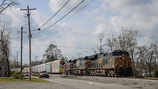 CW44 Duo Trails as I025 Hustles South Through Douglas, GA! | 3/8/2025