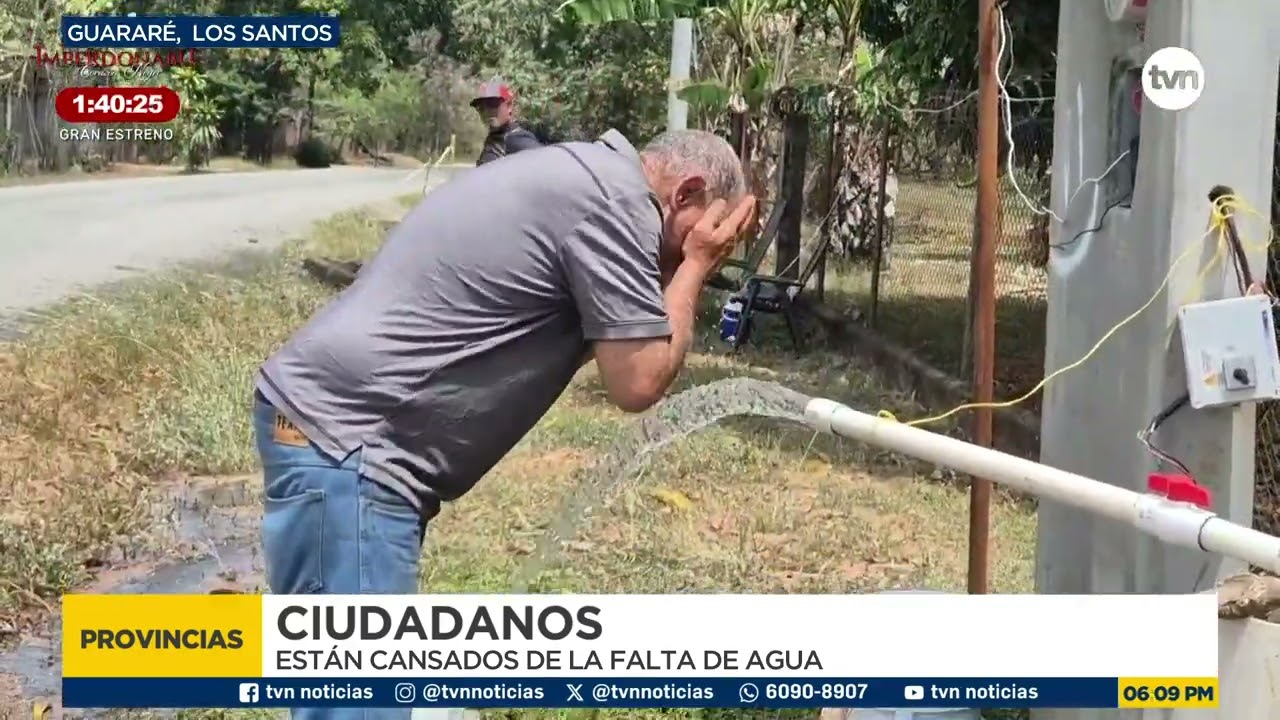 Recrudece la crisis por falta de agua en Guararé
