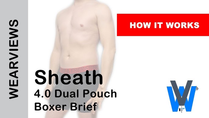 Sheath AirFlow Men's Dual Pouch Boxer Briefs - Dual Pouch
