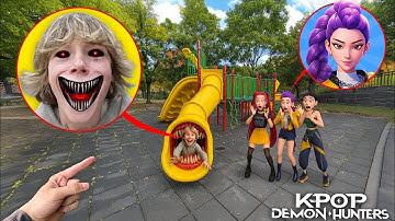 SLIDE EATER EATS 67 KID & KPOP DEMON HUNTERS IN REAL LIFE!! (SCP-067)