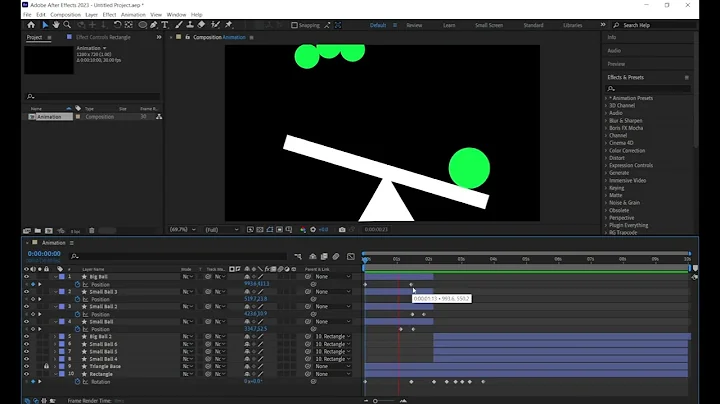 Seesaw ball bounce animation I After Effects Tutorial EASY