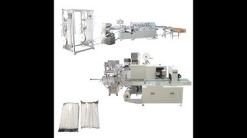 Automatic paper straw making machine individual and pillow packing machine production line