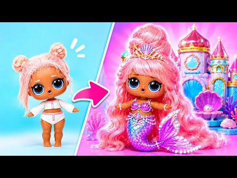 From Ordinary to Magical! 🧜‍♀️🧚 Doll Makeover