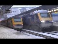 Trains at Reading in Heavy Snow - 02/03/18