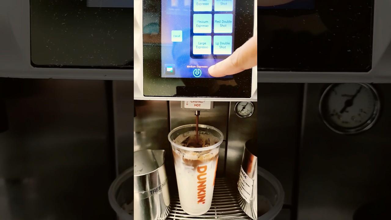 DUNKIN DONUTS ICED LATTE WITH MILK  ! HOW TO MAKE DUNKIN DONUTS ICED LATTE  ! DUNKIN REGULAR LATTE