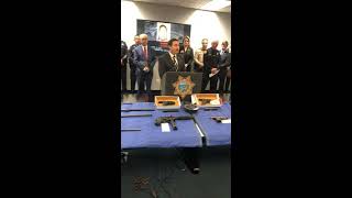 Press conference for mass shooters arrests