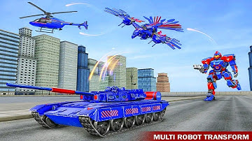 Police Robot Tank Eagle Multi Robot Transformations Game #3 - Android Gameplay