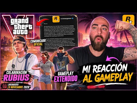 COMUNICADO DE ROCKTARS, GTA VI x RUBIUS, TRAILER EXTENDIDO... VAYA LOCURÓN!! | REACCIÓN | ByTANA