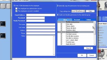 How to Create or Edit an Employee in CyberCafePro?