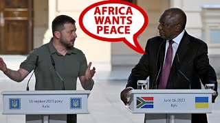 Africa Peace Mission meet Zelensky in Ukraine as Poland blocks their plane to Russia