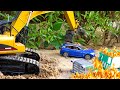 자동차 장난감 구출놀이 포크레인 트럭 모래놀이 Excavator Rescue Car Toys