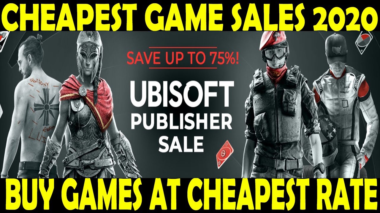 #CheapestPCGameSales2020 Ubisoft Publisher sale , Buy game worth 5000 in just 1000 INR
