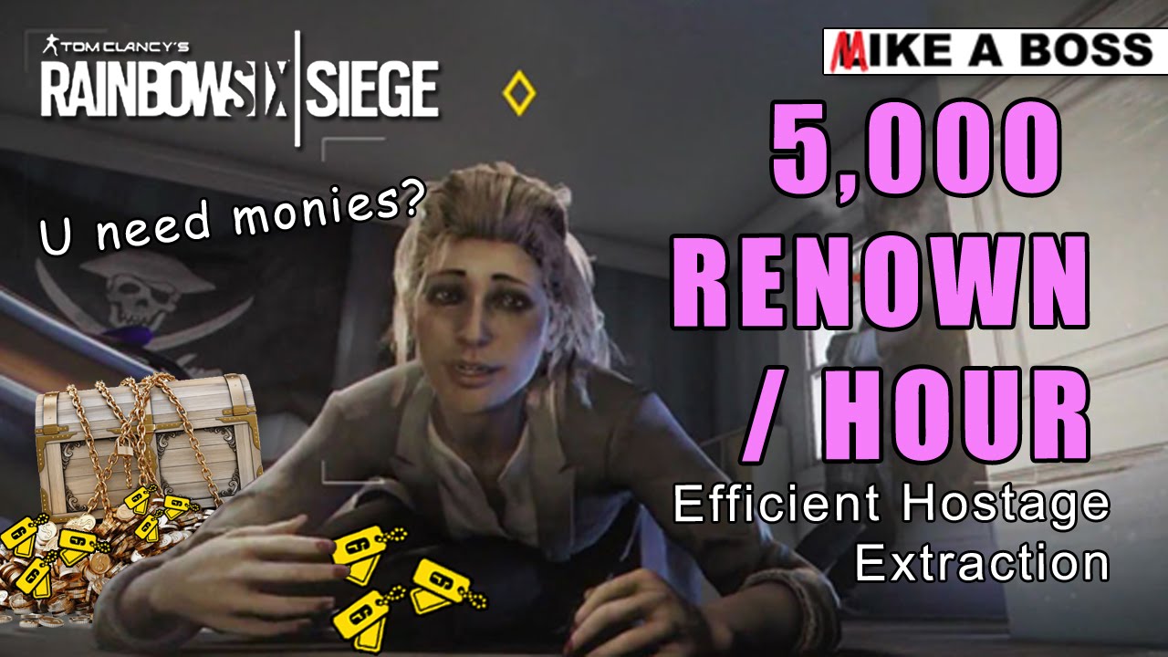 5,000 RENOWN PER HOUR - Renown Farming on Extract Hostage | Rainbow Six