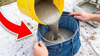 Turn Fabric & Cement into Stunning Plant Pots! 🏡