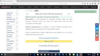 Difference between memoization and dynamic programming. | javapedia.net