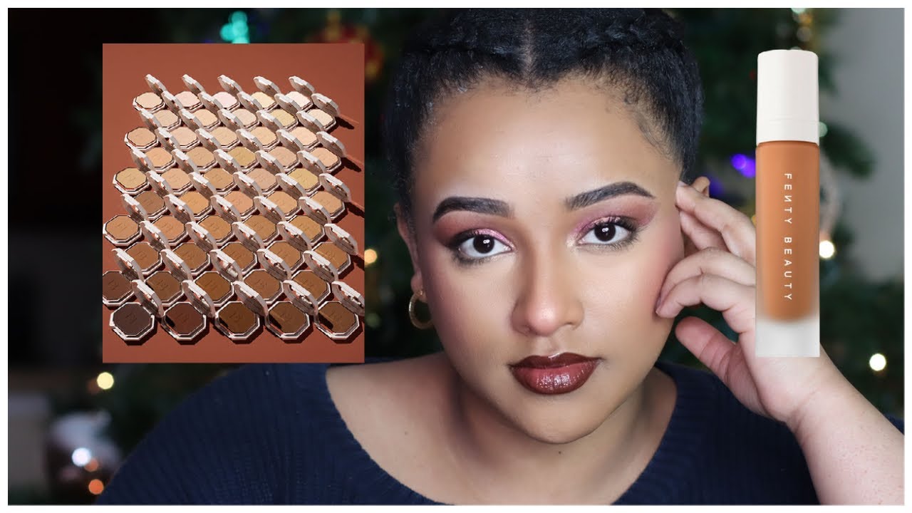 345 Fenty Pro Filt'r Powder Foundation VS liquid foundation YouTube