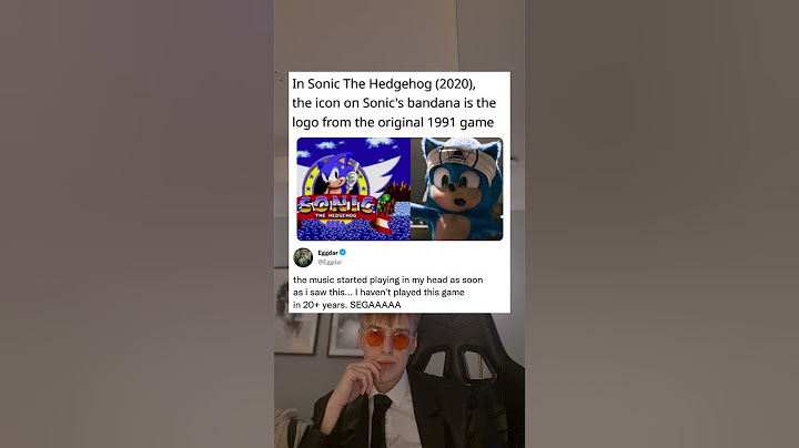 In Sonic The Hedgehog (2020), the icon on Sonic's bandana is the logo from the original 1991