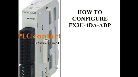 How to Configure FX3U-PLC With FX3U-4DA-ADP||Sample Video in Tamil