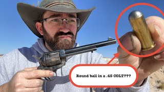 Testing .45 Colt… But With a Round Ball?! Does It Actually Work?
