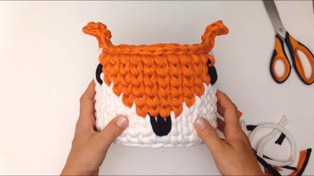 Cesto de Raposa com Fio de Malha por Pra Gente Miúda