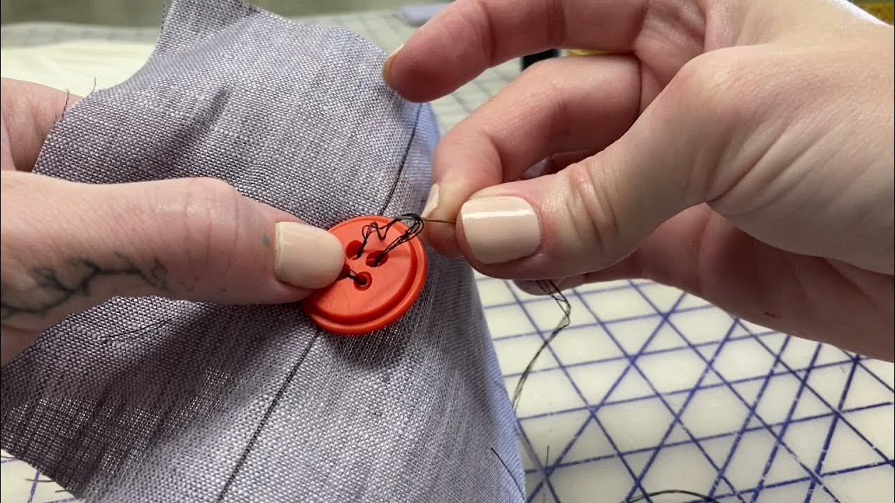 How to Sew a Button Correctly YouTube