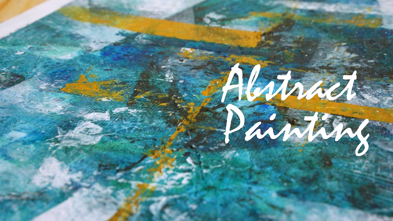 アクリル抽象画 マネガット作 抽象画を描く／アクリル｜ Abstract painting in acrylic｜#2 - YouTube
