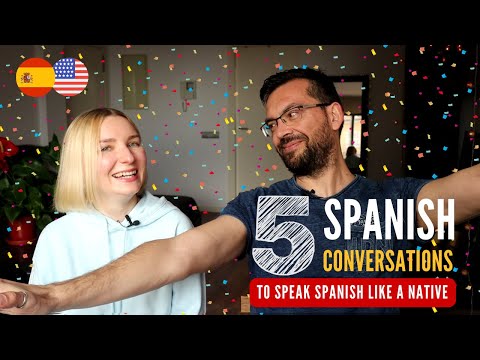 🎉(SP/EN Subtitles) 5 Spanish Conversations to Boost Your Spanish Listening and Speaking Skills 🤗