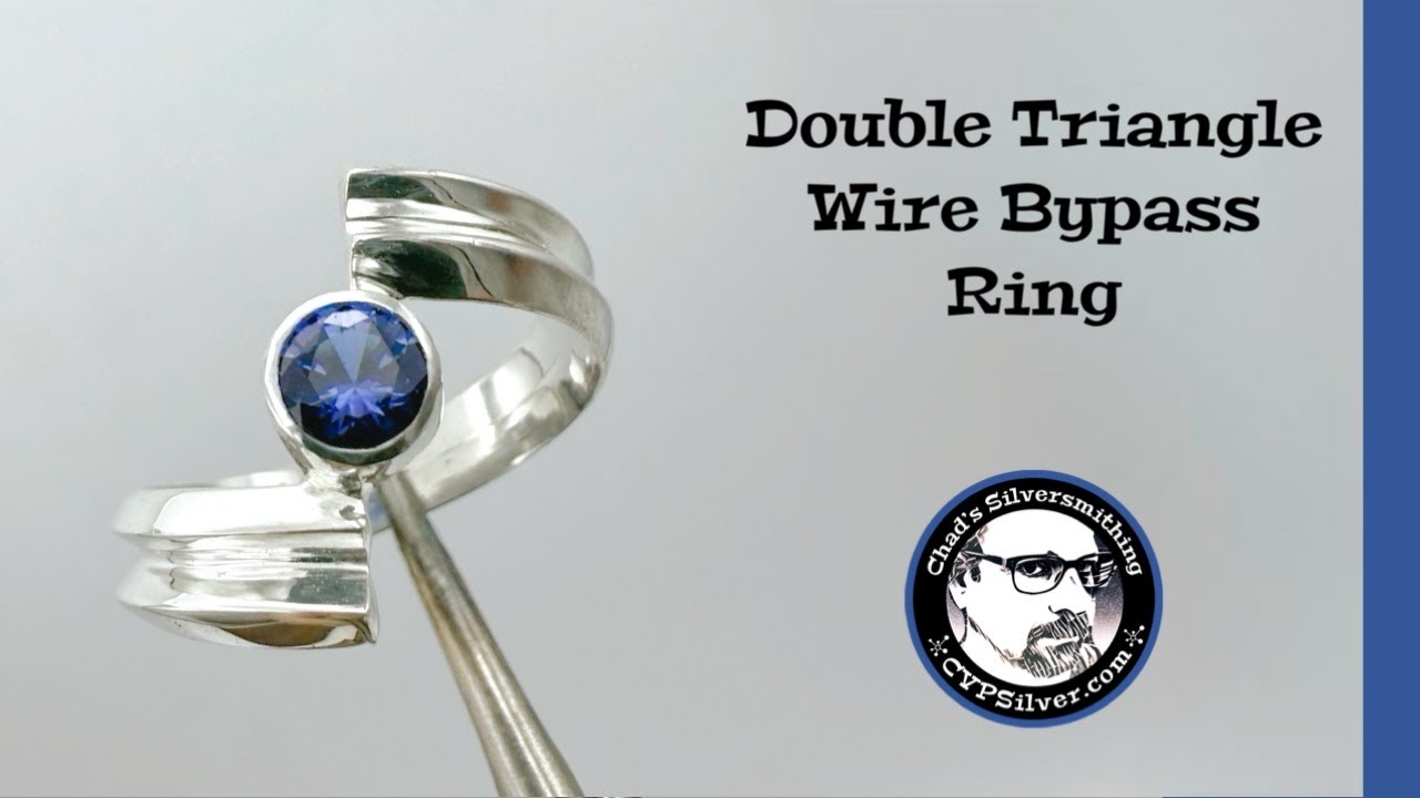 Making a Triangle Wire Bypass Ring: A Silversmithing Tutorial - YouTube