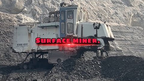 Surface Miner:A advanced coal cutting machine of coal mine industry #miningindustry #heavymachinery