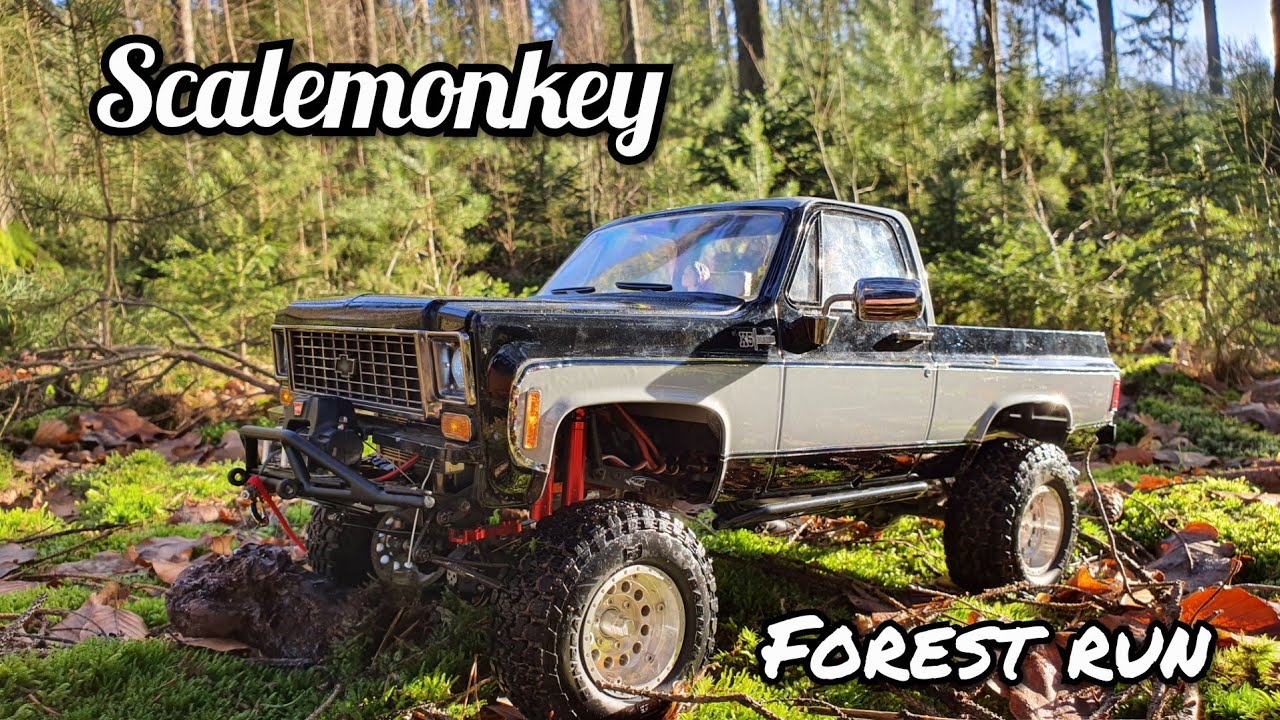 Scalemonkey - Cold forest run with the rc4wd blazer