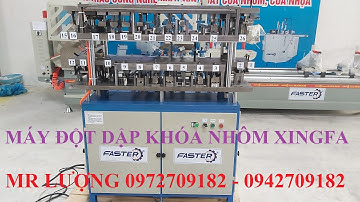 máy đột dập khóa nhôm xingfa + khóa nhôm pma + khóa nhôm jma + xingfa lùa 55...28 dao thủy lực