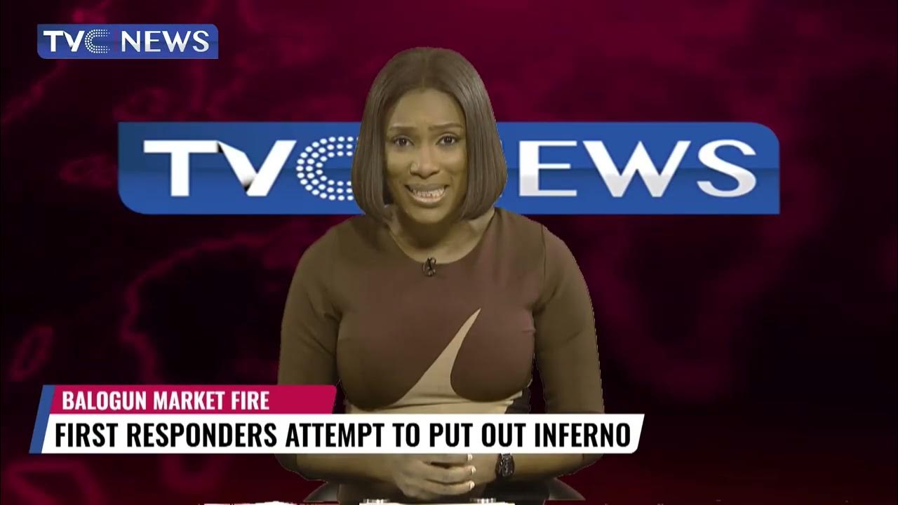 TVC News Correspondent Gives Situation Report From Balogun Market Razed