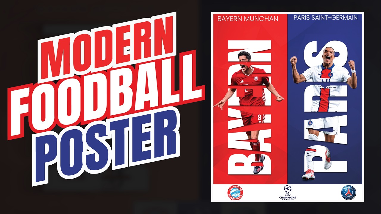 Create a Stunning Football Poster in Photoshop l How to Make Creative ...