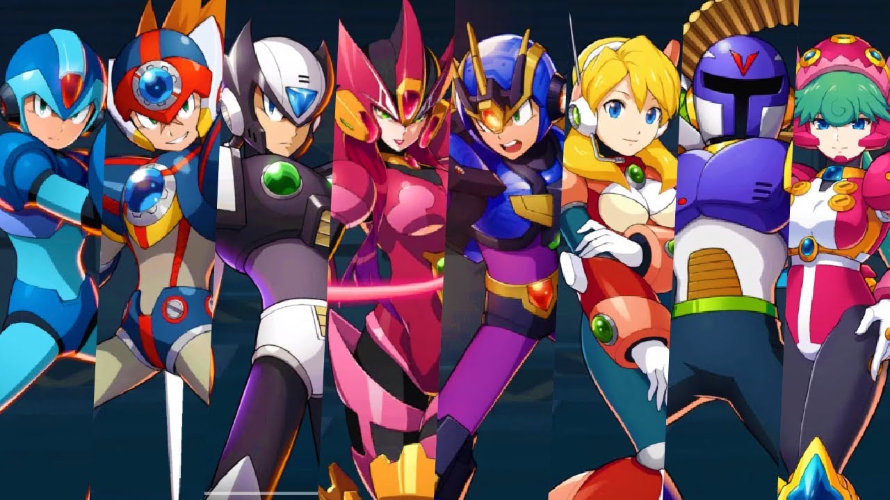 All Characters - Mega Man X Dive - YouTube.