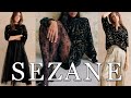 Sezane haul  tryon new collection san francisco store   shop with me holiday vlog gift ideas