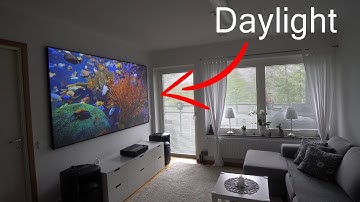 Xiaomi 4K laser projector on ALR PET Crystal screen