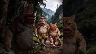The Angry Hedgehog vs Cat & Tiger! #Usa Shorts #usashorts #Viralshorts #cartoon