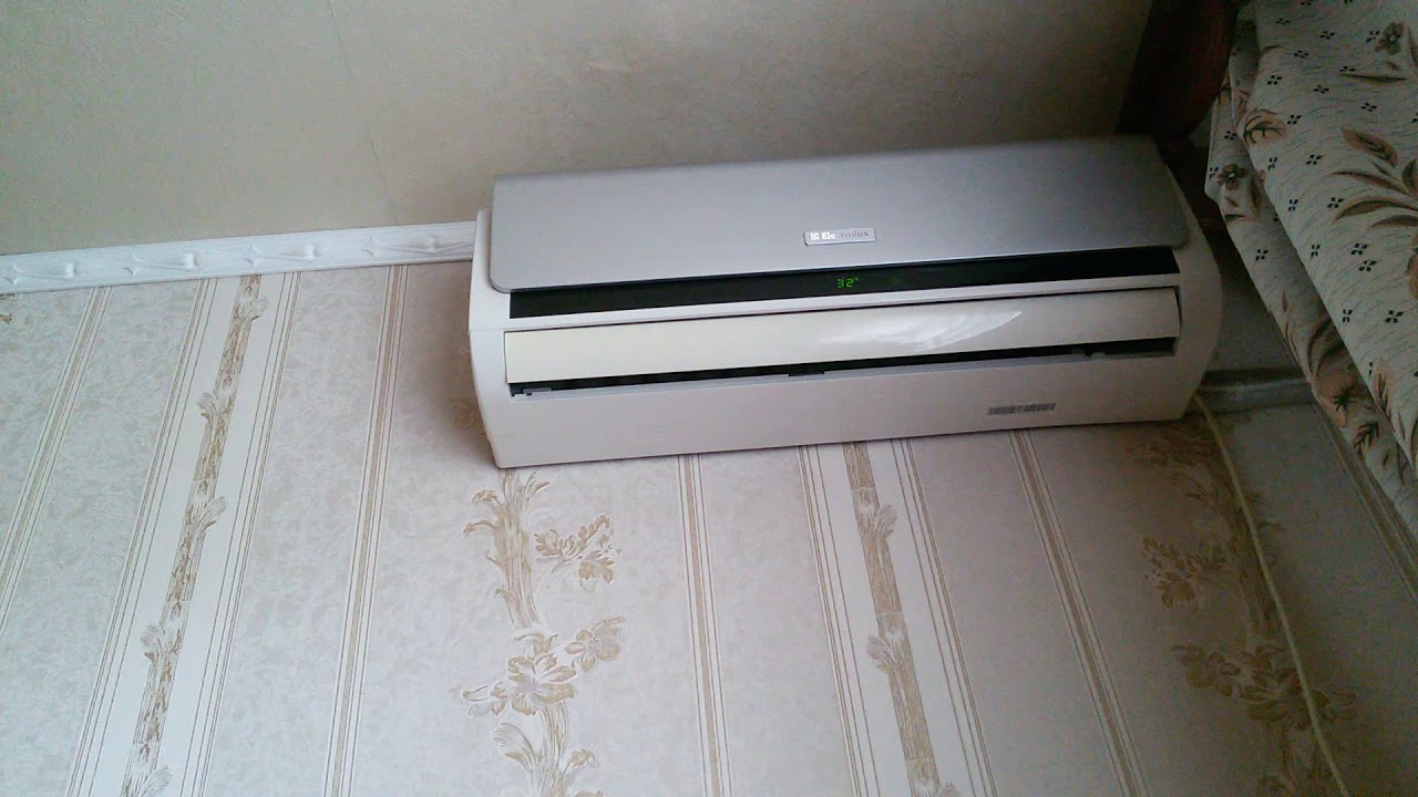 Запуск кондицыонера  ELECTRO LUX 12 HD OUT Читайте описание!
