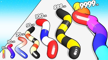 Gummy Worm Go - Level Up Worm Max Level ASMR Gameplay Walkthrough Android,ios PRO Mobile Game