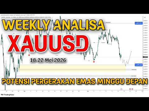 WEEKLY ANALISA XAUUSD 18-20 MEI 2026 | POTENSI PERGERAKAN EMAS MINGGU DEPAN ‼️